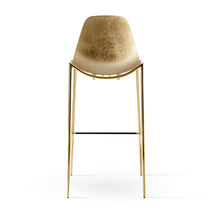 Contemporary bar chair / steel / cast aluminum...