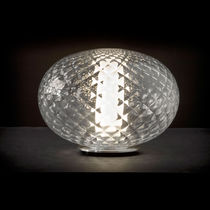 Table lamp / contemporary / aluminum / blown...