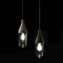 Pendant lamp / contemporary / metal / glass