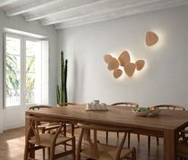 Contemporary wall light / oak / LED / modular