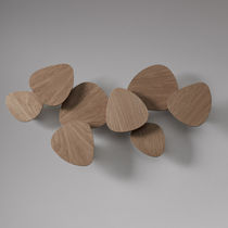 Contemporary wall light / oak / LED / dimmable