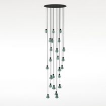 Pendant lamp / contemporary / borosilicate...