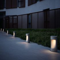 Garden bollard light / contemporary / concrete...