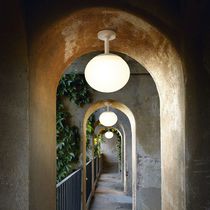 Contemporary ceiling light / round / polyethylene...