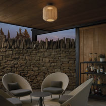 Contemporary ceiling light / round / aluminum...