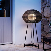 Floor-standing lamp / contemporary / stainless...