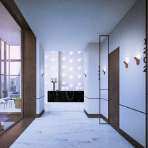 Contemporary wall light / aluminum / LED...