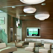 Contemporary ceiling light / round / metal...