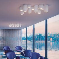 Contemporary ceiling light / round / aluminum...