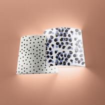 Contemporary wall light / metal / fabric...