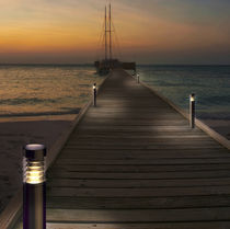 Public space bollard light / contemporary...