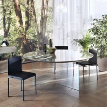 Contemporary dining chair / upholstered...