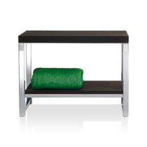 Contemporary bench / wooden / steel / wood...