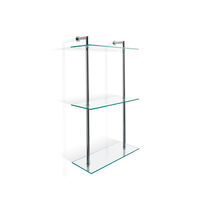 Wall-mounted shelf / contemporary / chrome-plated...