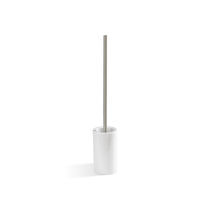 Chrome-plated brass toilet brush / floor