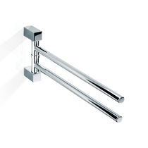 2-bar towel rack / wall-mounted / chrome-plated...