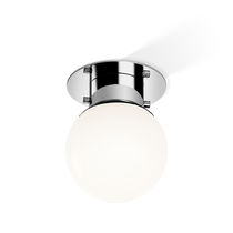Contemporary ceiling light / round / nickel...
