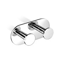 Contemporary coat hook / chrome-plated brass...