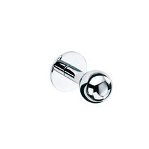 Contemporary coat hook / chrome-plated brass...