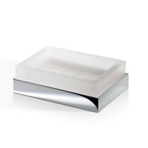 Chrome-plated brass soap dish / gold-plated...