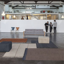Contemporary rug / plain / New Zealand wool...