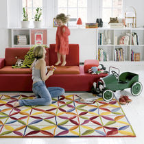 Contemporary rug / patterned / wool / rectangular