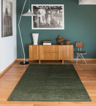 Contemporary rug / plain / wool / rectangular