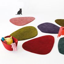 Contemporary rug / plain / New Zealand wool...