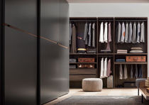 Contemporary wardrobe / lacquered wood /...
