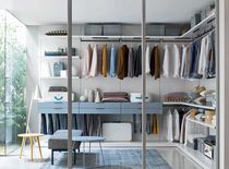 Corner walk-in wardrobe / contemporary /...