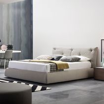 Double bed / contemporary / upholstered...