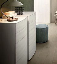 Contemporary chiffonier / wooden / white