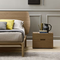 Contemporary bedside table / wooden / rectangular...