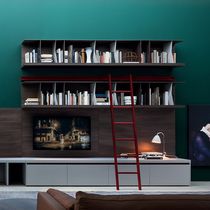 Wall-mounted bookcase / contemporary / lacquered...