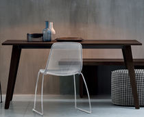 Contemporary table / elm / rectangular /...