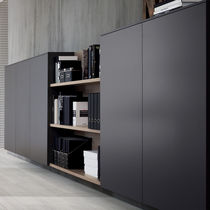Wall-mounted shelf / contemporary / wooden