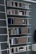 Wall-mounted bookcase / contemporary / lacquered...