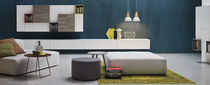 Contemporary living room wall unit / wooden