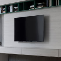 Contemporary TV wall unit / lacquered wood...
