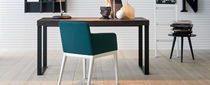 Wooden desk / metal / contemporary