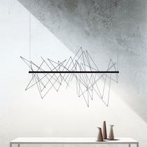 Hanging light fixture / LED / linear / home