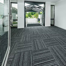 Tufted carpet / polyamide / velvet / striped