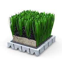 Synthetic grass / roll / for athletic fields