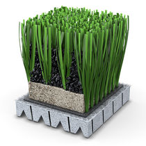 Synthetic grass / roll / for athletic fields