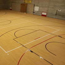 Synthetic rubber sports flooring / indoor...