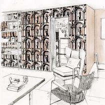 Design wallpaper / urban motif / fabric...