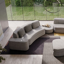 Sofa bed / semicircular / contemporary /...