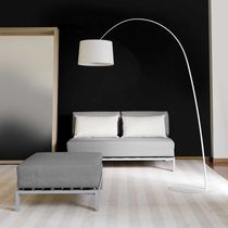 Sofa bed / contemporary / gray / white