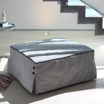 Contemporary ottoman / fabric / square /...