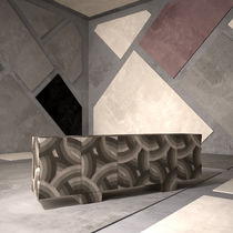 Contemporary sideboard / oak / marble /...